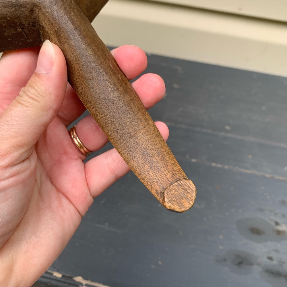 Antique Primitive Handcarved Wooden Butter Paddle Scoop Kitchen Utensil - Picture 10 of 11
